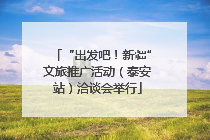 “出发吧！新疆”文旅推广活动（泰安站）洽谈会举行