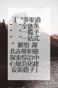 “多渠道”“全链条”“一揽子”“一站式”解纷 湖北赤壁积极探索综治中心规范化建设新路子