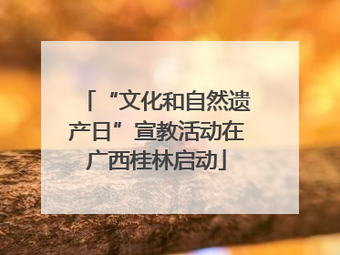“文化和自然遗产日”宣教活动在广西桂林启动
