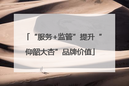 “服务+监管”提升“仰韶大杏”品牌价值