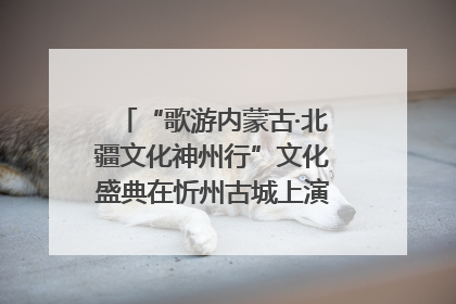 “歌游内蒙古·北疆文化神州行”文化盛典在忻州古城上演——蒙晋文化交融共谱文旅融合新篇