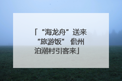 “海龙舟”送来“旅游饭” 儋州泊潮村引客来