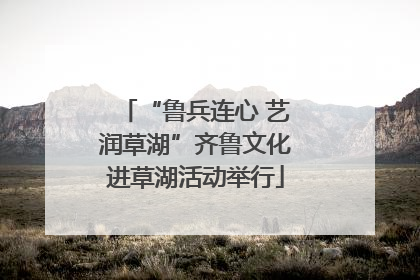 “鲁兵连心 艺润草湖”齐鲁文化进草湖活动举行