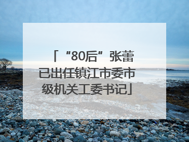 “80后”张蕾已出任镇江市委市级机关工委书记
