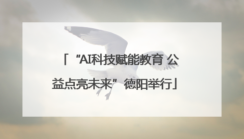 “AI科技赋能教育 公益点亮未来”德阳举行