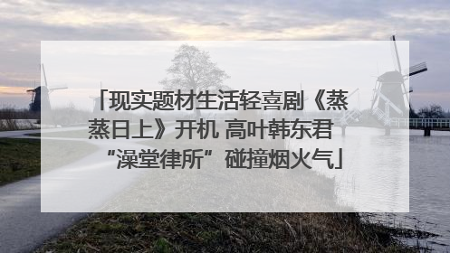 现实题材生活轻喜剧《蒸蒸日上》开机 高叶韩东君“澡堂律所”碰撞烟火气