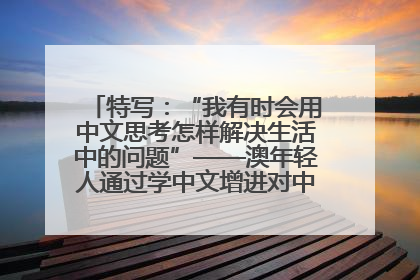 特写：“我有时会用中文思考怎样解决生活中的问题”——澳年轻人通过学中文增进对中华文化的理解