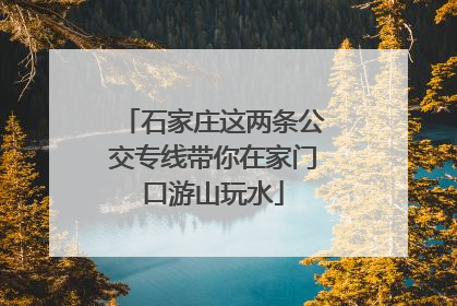 石家庄这两条公交专线带你在家门口游山玩水