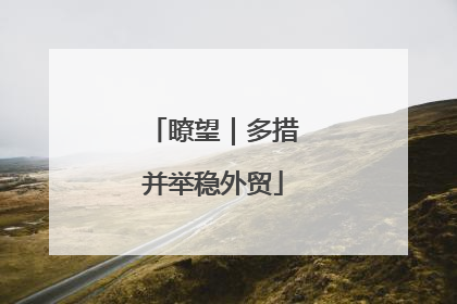 瞭望｜多措并举稳外贸