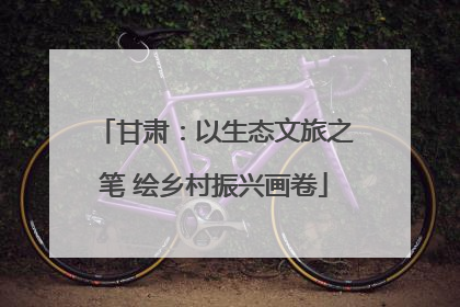 甘肃：以生态文旅之笔 绘乡村振兴画卷