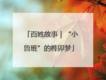 百姓故事｜“小鲁班”的榫卯梦