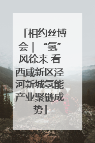 相约丝博会｜“氢”风徐来 看西咸新区泾河新城氢能产业聚链成势