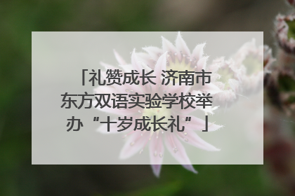 礼赞成长 济南市东方双语实验学校举办“十岁成长礼”