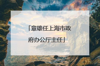 章雄任上海市政府办公厅主任