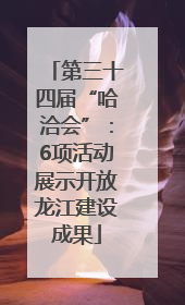 第三十四届“哈洽会”：6项活动展示开放龙江建设成果