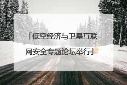 低空经济与卫星互联网安全专题论坛举行