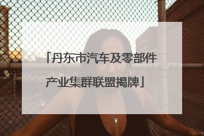 丹东市汽车及零部件产业集群联盟揭牌