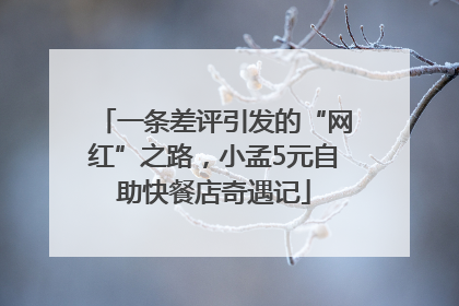 一条差评引发的“网红”之路，小孟5元自助快餐店奇遇记
