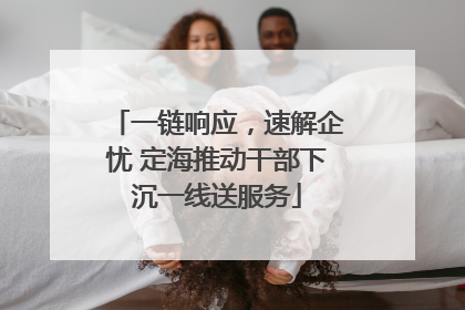 一链响应，速解企忧 定海推动干部下沉一线送服务