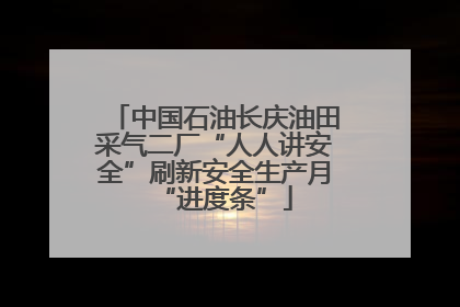 中国石油长庆油田采气二厂“人人讲安全”刷新安全生产月“进度条”