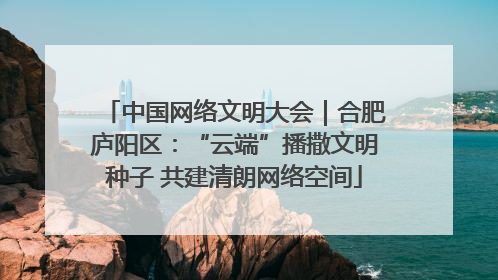中国网络文明大会｜合肥庐阳区：“云端”播撒文明种子 共建清朗网络空间