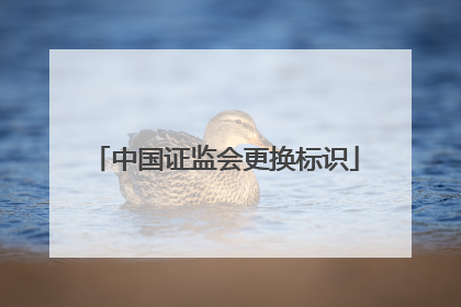 中国证监会更换标识