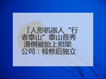 人形机器人“行者泰山”泰山首秀滑倒被抬上担架 公司：检修后独立下山 测试就是为暴露问题