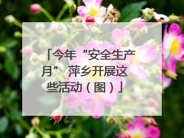 今年“安全生产月” 萍乡开展这些活动（图）