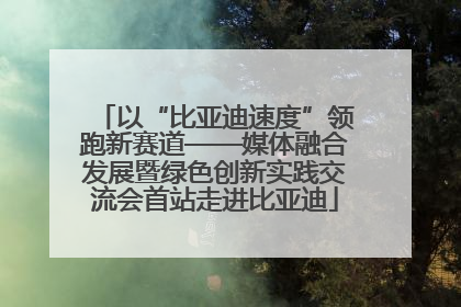 以“比亚迪速度”领跑新赛道——媒体融合发展暨绿色创新实践交流会首站走进比亚迪