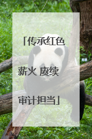 传承红色薪火 赓续审计担当