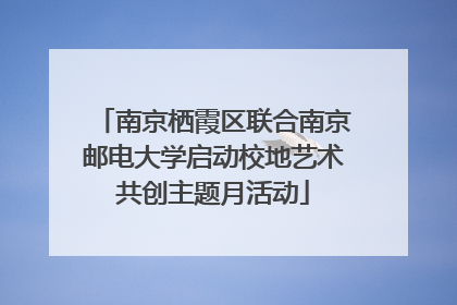 南京栖霞区联合南京邮电大学启动校地艺术共创主题月活动