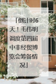 倒计时6天！毛伟明调度第四届中非经贸博览会筹备情况