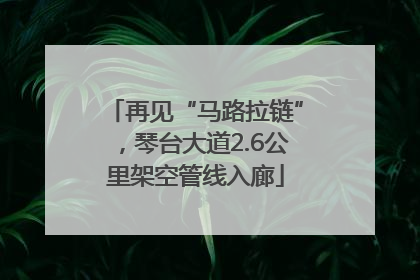 再见“马路拉链”，琴台大道2.6公里架空管线入廊
