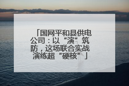 国网平和县供电公司：以“演”筑防，这场联合实战演练超“硬核”