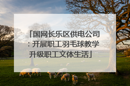 国网长乐区供电公司：开展职工羽毛球教学升级职工文体生活