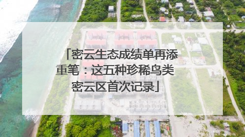 密云生态成绩单再添重笔：这五种珍稀鸟类密云区首次记录