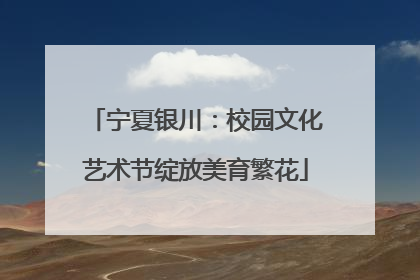 宁夏银川：校园文化艺术节绽放美育繁花