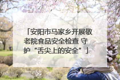 安阳市马家乡开展敬老院食品安全检查 守护“舌尖上的安全”