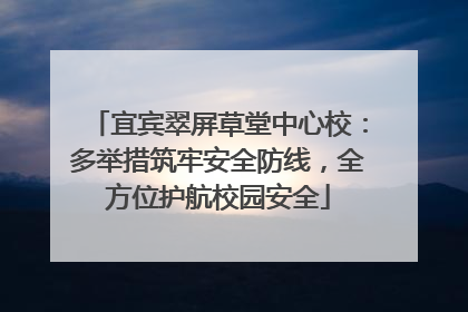 宜宾翠屏草堂中心校：多举措筑牢安全防线，全方位护航校园安全
