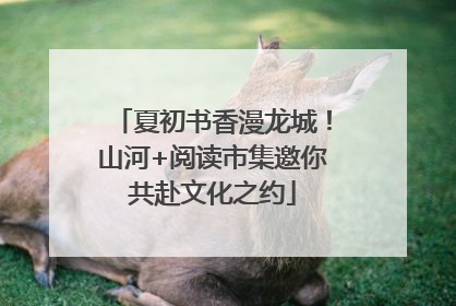 夏初书香漫龙城！山河+阅读市集邀你共赴文化之约