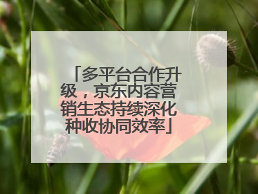 多平台合作升级，京东内容营销生态持续深化种收协同效率