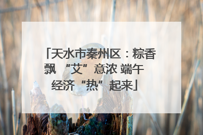 天水市秦州区：粽香飘 “艾”意浓 端午经济“热”起来