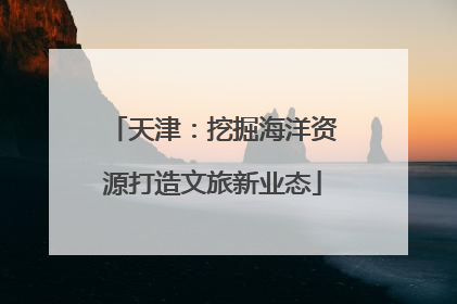 天津：挖掘海洋资源打造文旅新业态