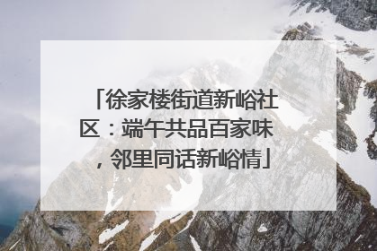 徐家楼街道新峪社区：端午共品百家味，邻里同话新峪情