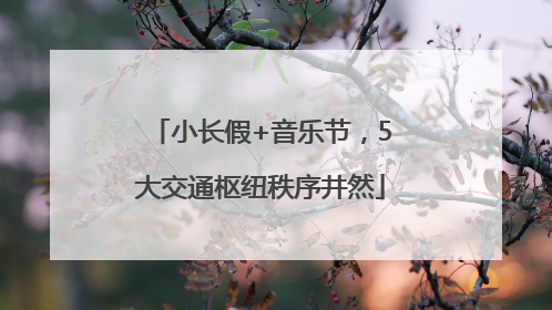 小长假+音乐节，5大交通枢纽秩序井然
