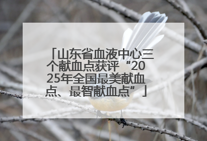 山东省血液中心三个献血点获评“2025年全国最美献血点、最智献血点”