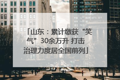 山东：累计缴获“笑气”30余万升 打击治理力度居全国前列