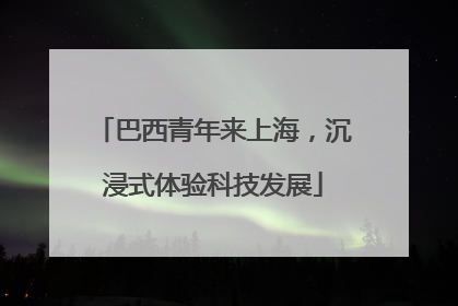 巴西青年来上海，沉浸式体验科技发展