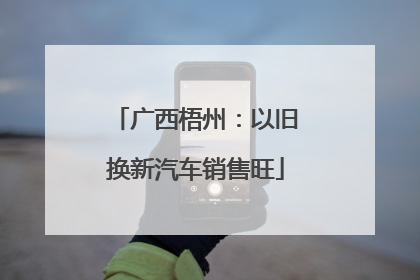 广西梧州：以旧换新汽车销售旺
