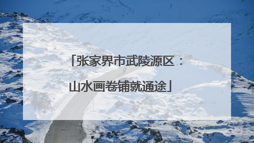 张家界市武陵源区：山水画卷铺就通途